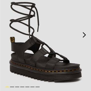 EU 38 black Doc Marten Nartilla gladiator sandals